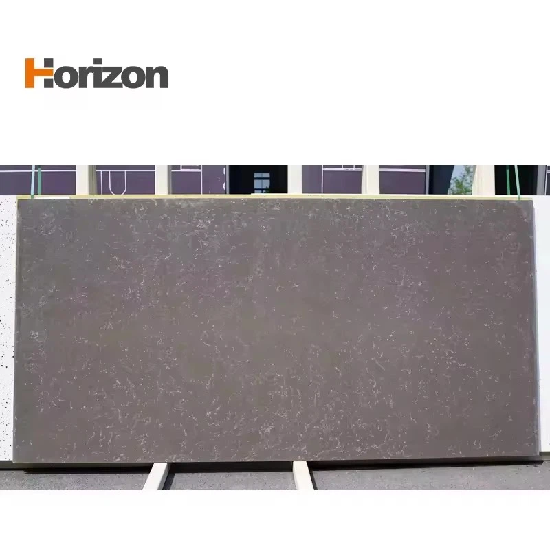 Artificial Quartz Stone Slab With Marble Design